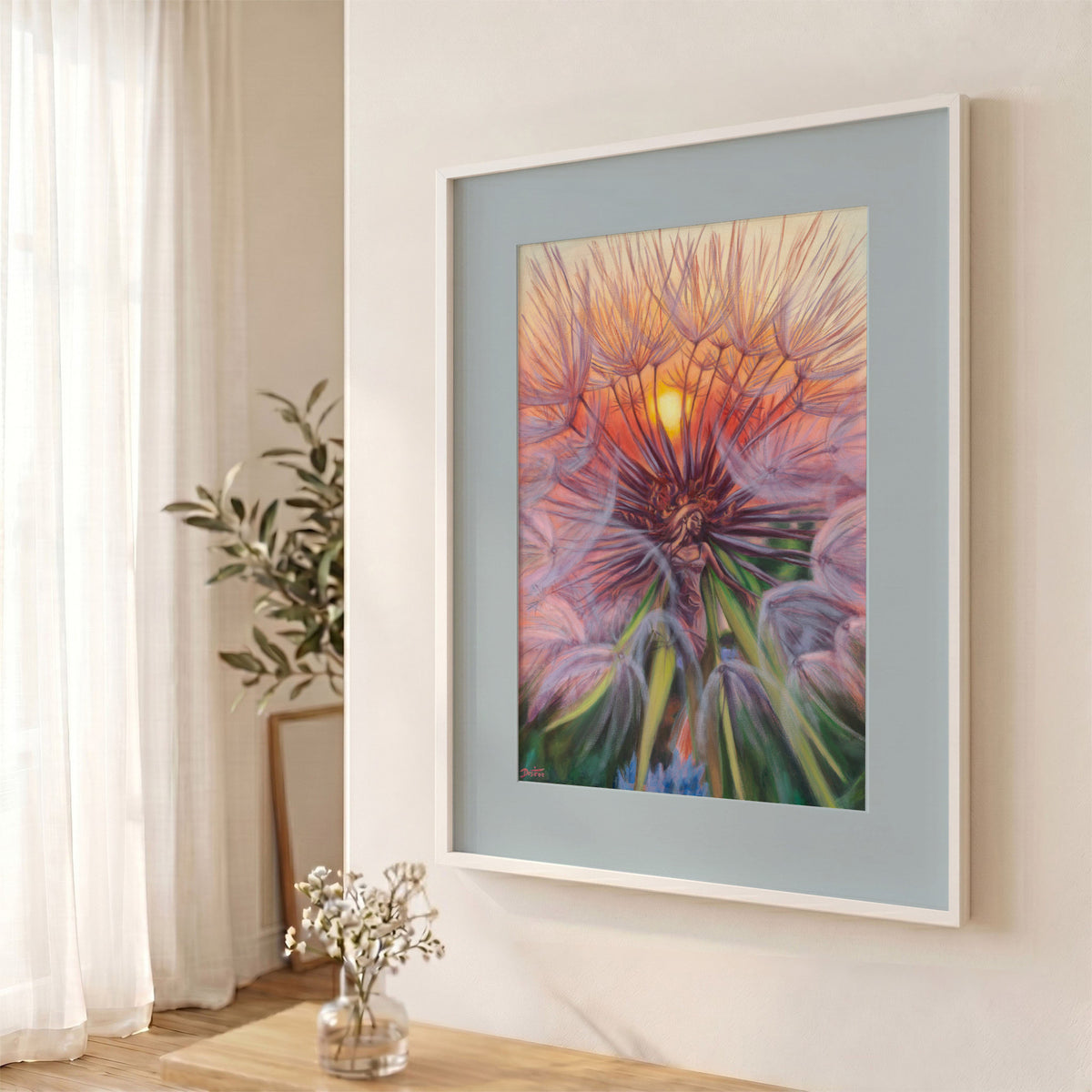 In the Rays of the Sun — Framed Fine Art Paper Print