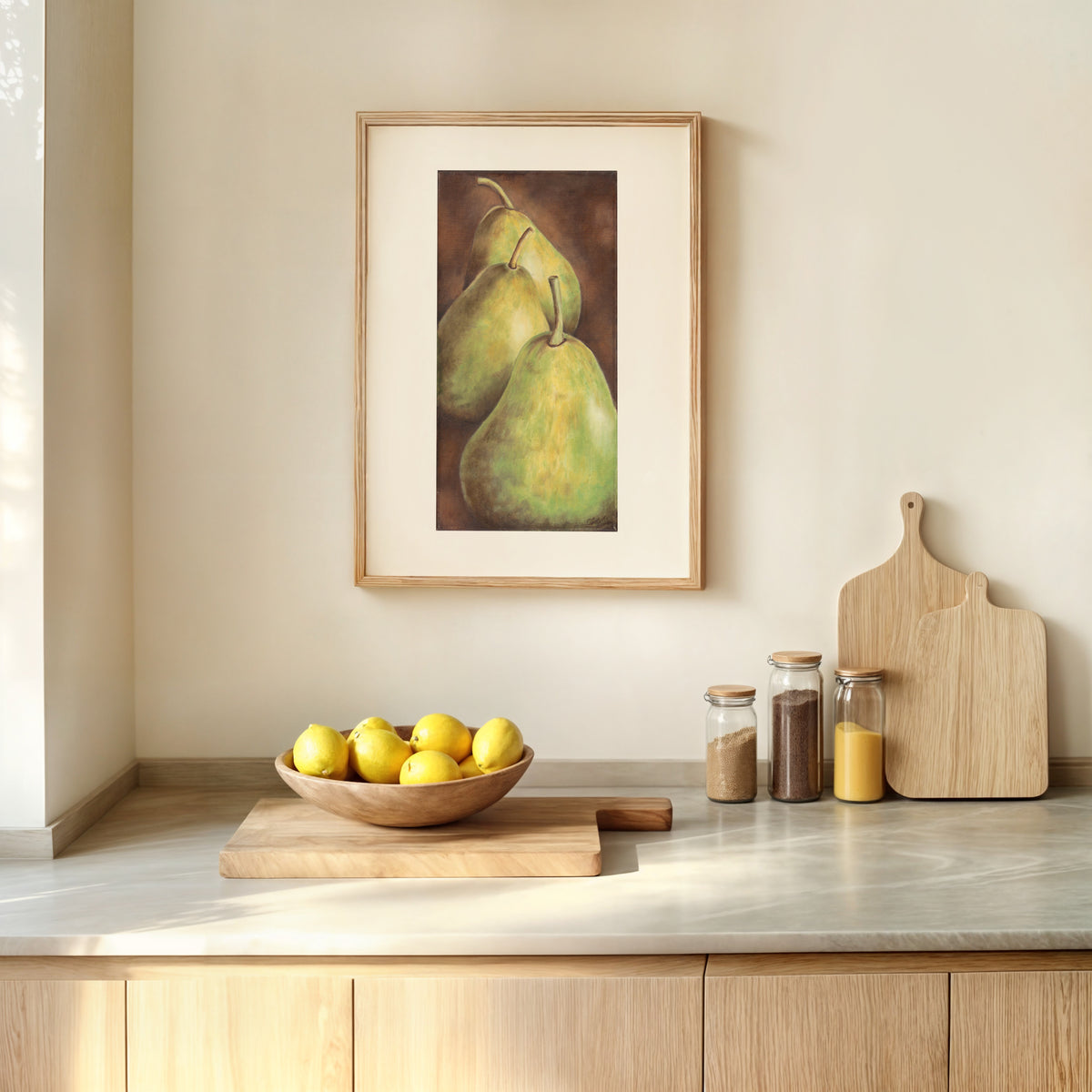 Go Pear Shaped — Framed Fine Art Paper Print