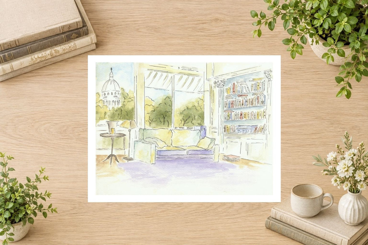 The Reading Room — Unframed Fine Art Paper Print