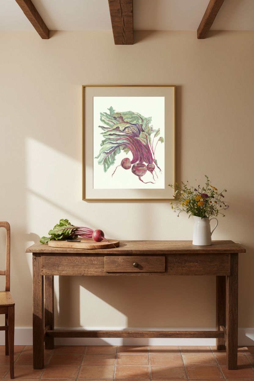 Roots in Red | Framed Fine Art Paper Print