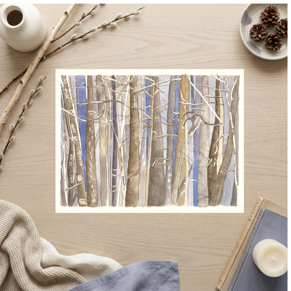 Silver Forest | Unframed Fine Art Paper Print