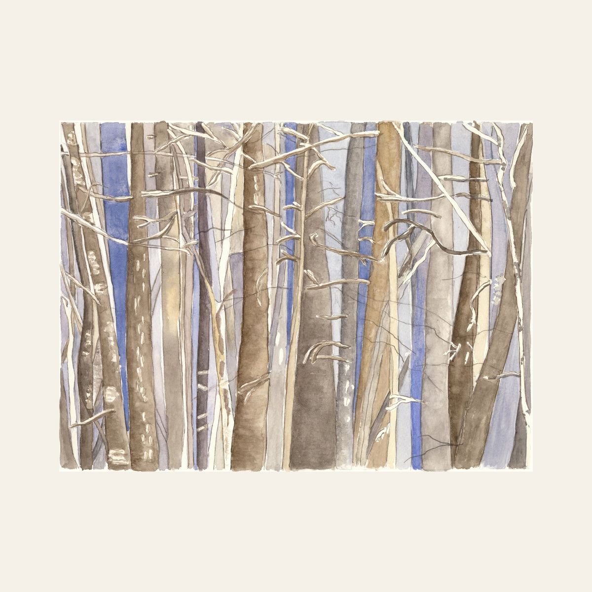 Silver Forest | Framed Fine Art Paper Print