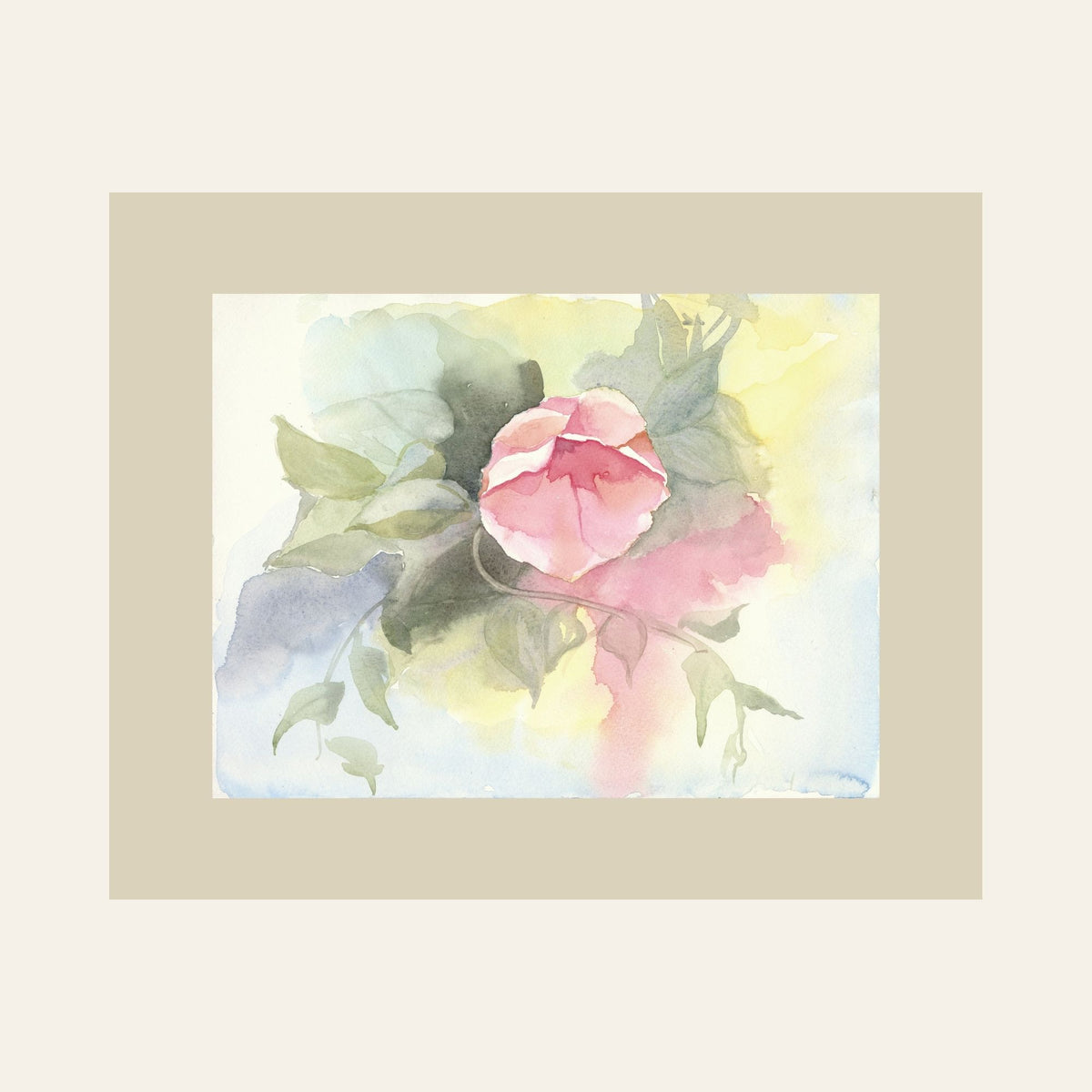 Soft Blush — Framed Fine Art Paper Print
