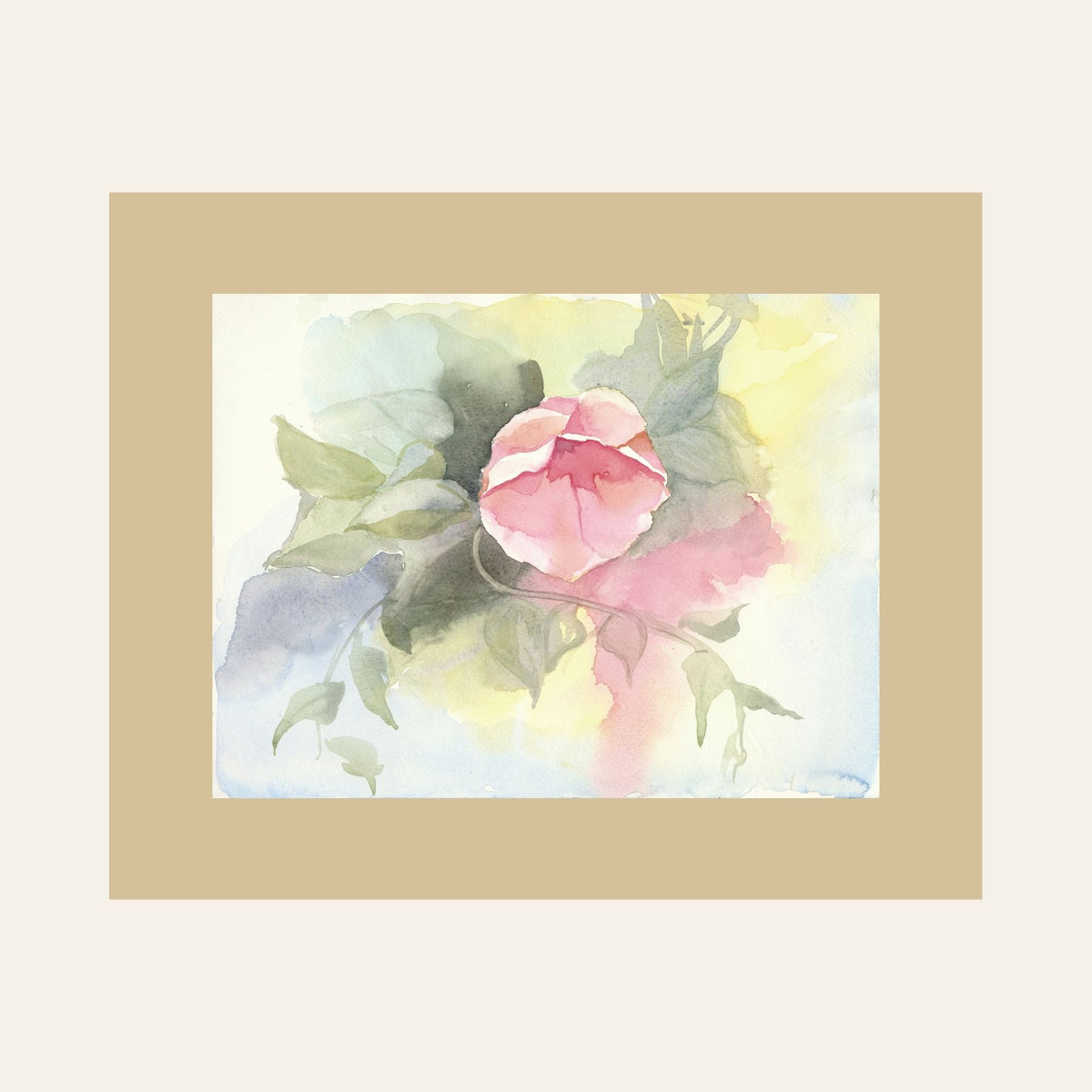 Soft Blush — Framed Fine Art Paper Print
