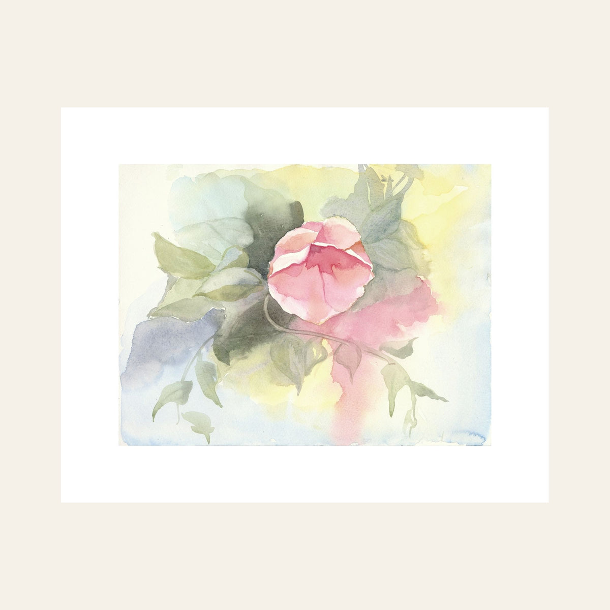 Soft Blush — Framed Fine Art Paper Print