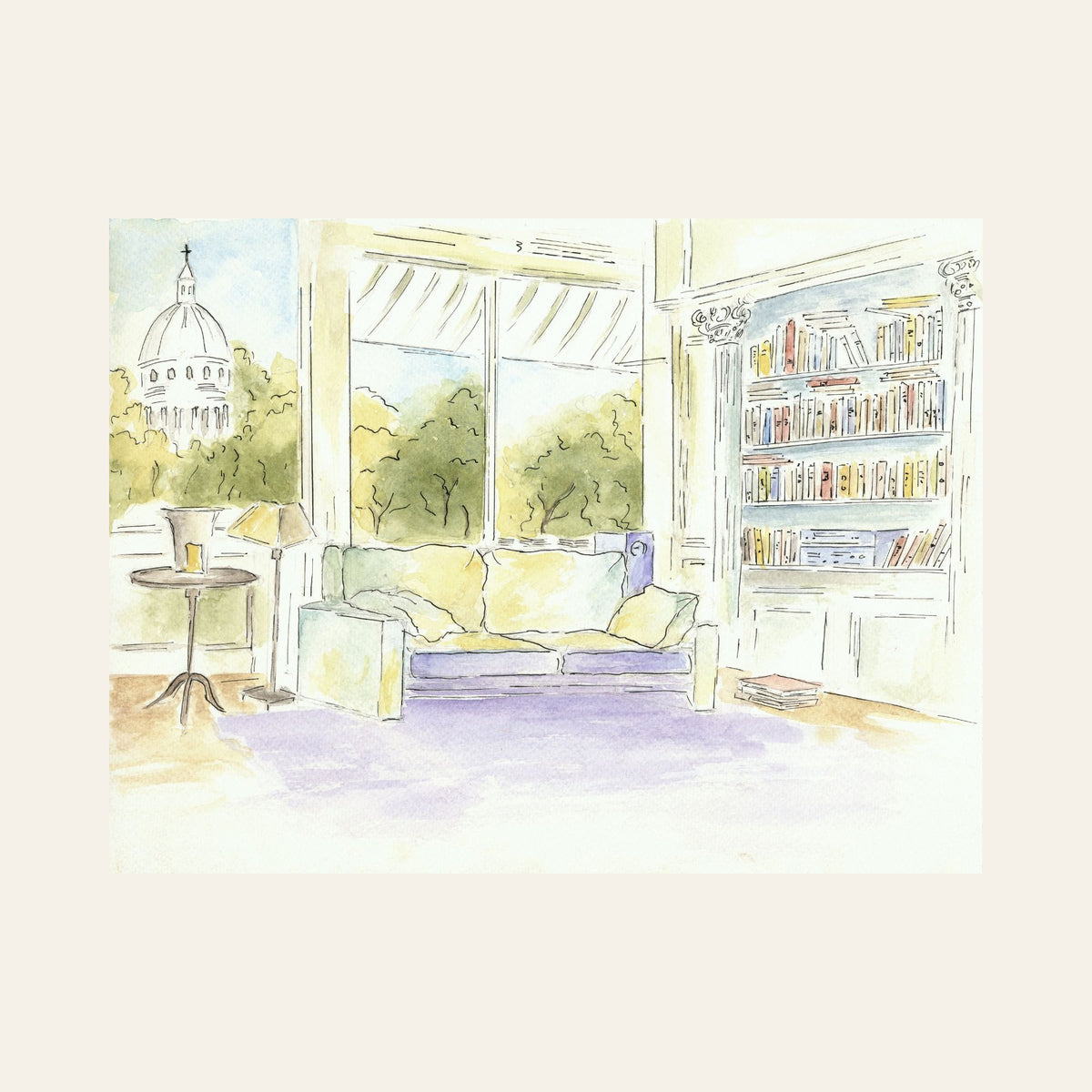 The Reading Room — Framed Fine Art Paper Print