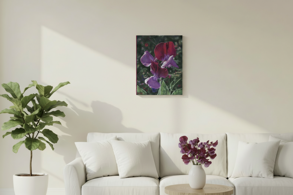 Crimson Rose - Smaller Canvas