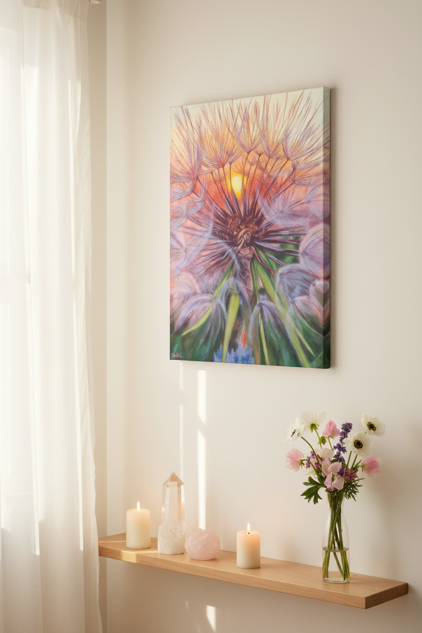 In the Rays of the Sun — Canvas Wrap Ethereal Room