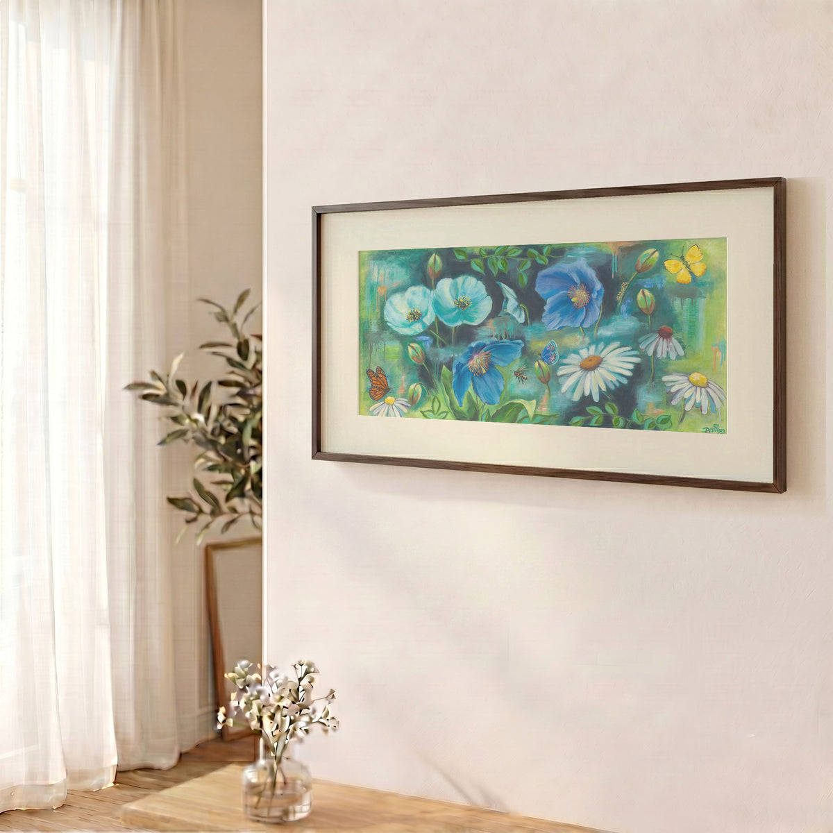 Abuela's Garden — Framed Fine Art Paper Print