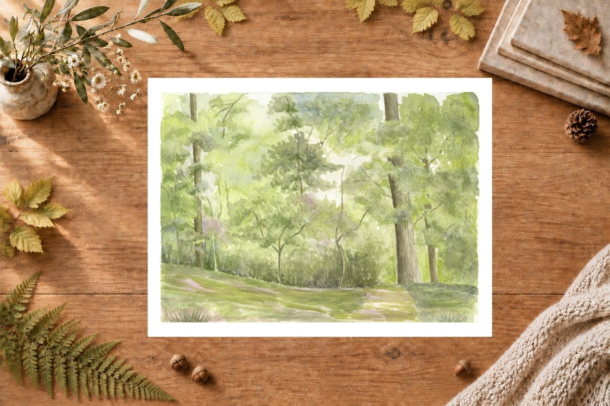 A Path through Soignes — Unframed Fine Art Paper Print