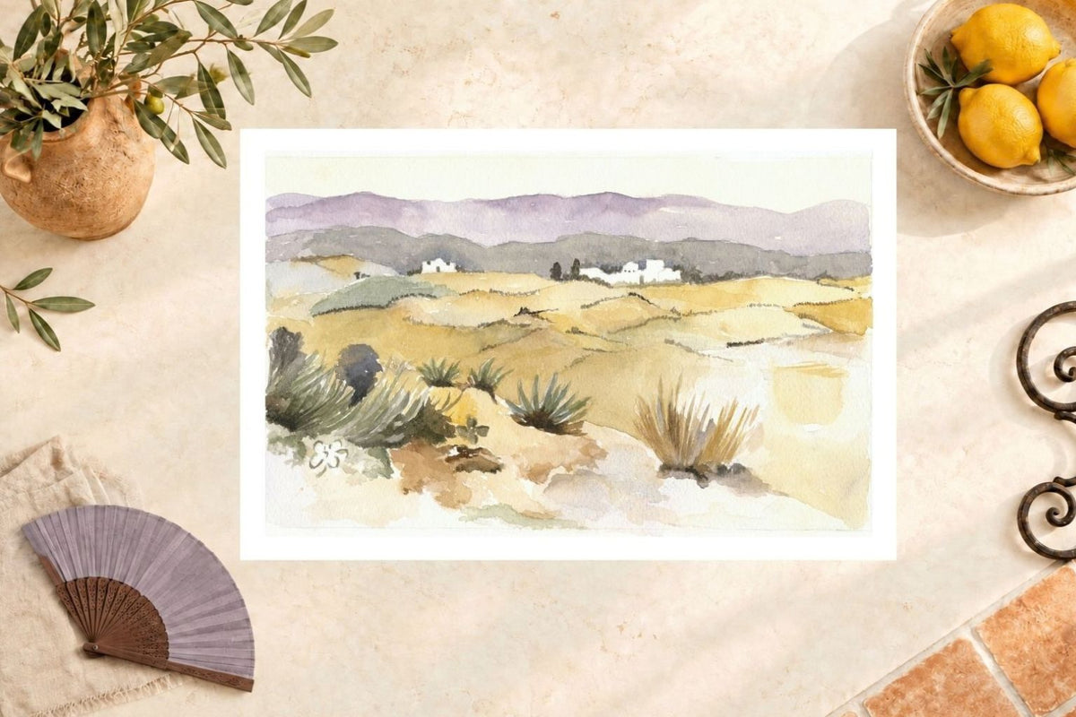 Andalusian Plain — Unframed Fine Art Paper Print