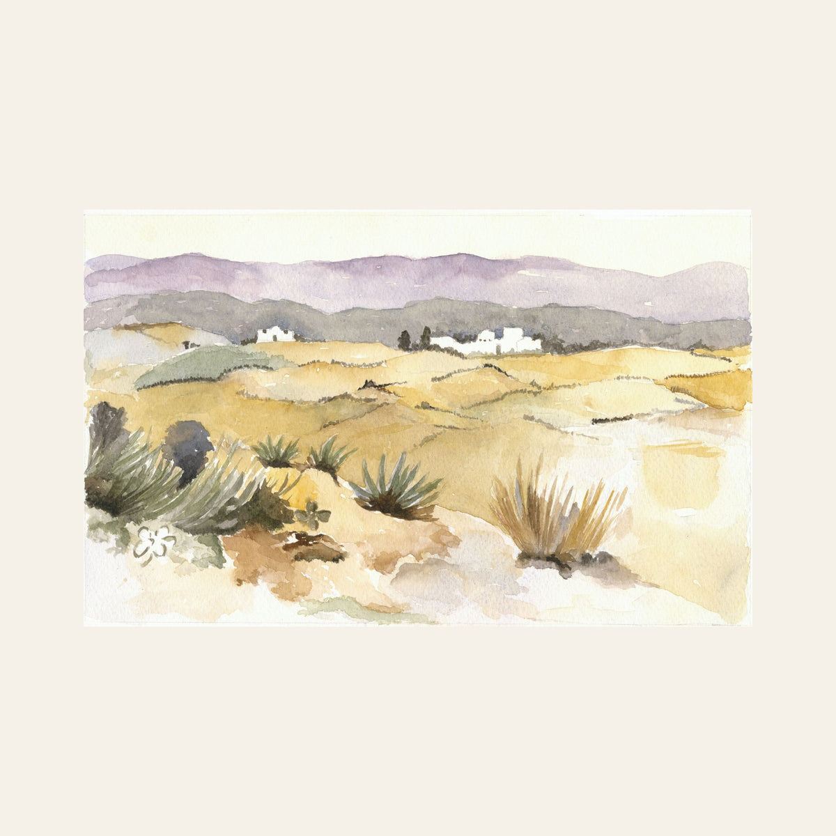 Andalusian Plain — Framed Fine Art Paper Print
