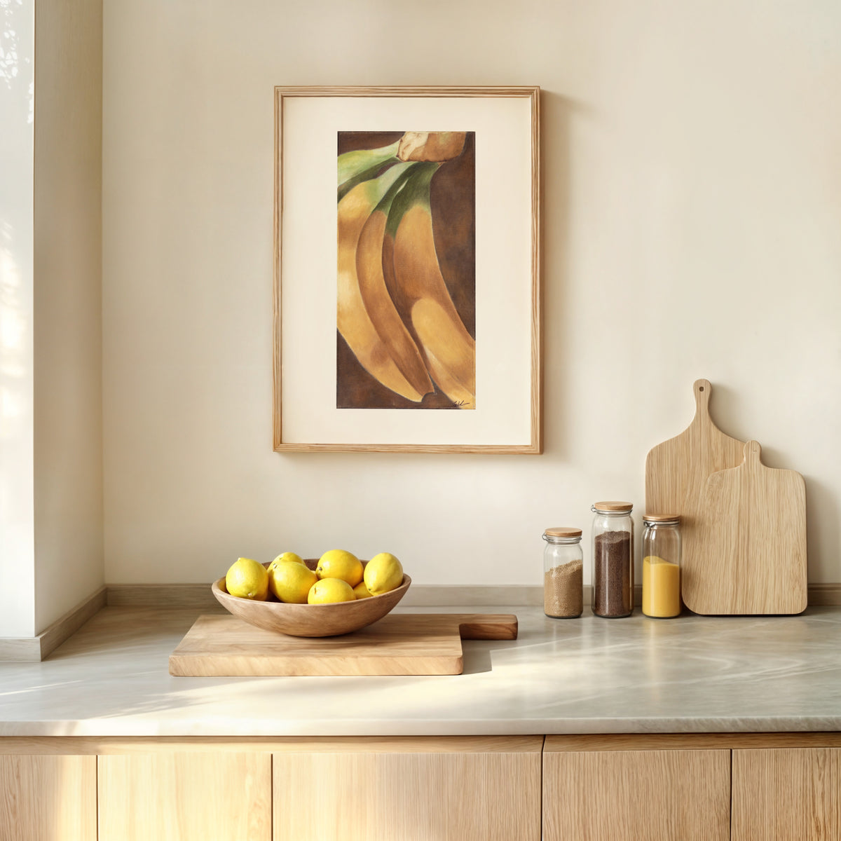 Totally Bananas! — Framed Fine Art Paper Print