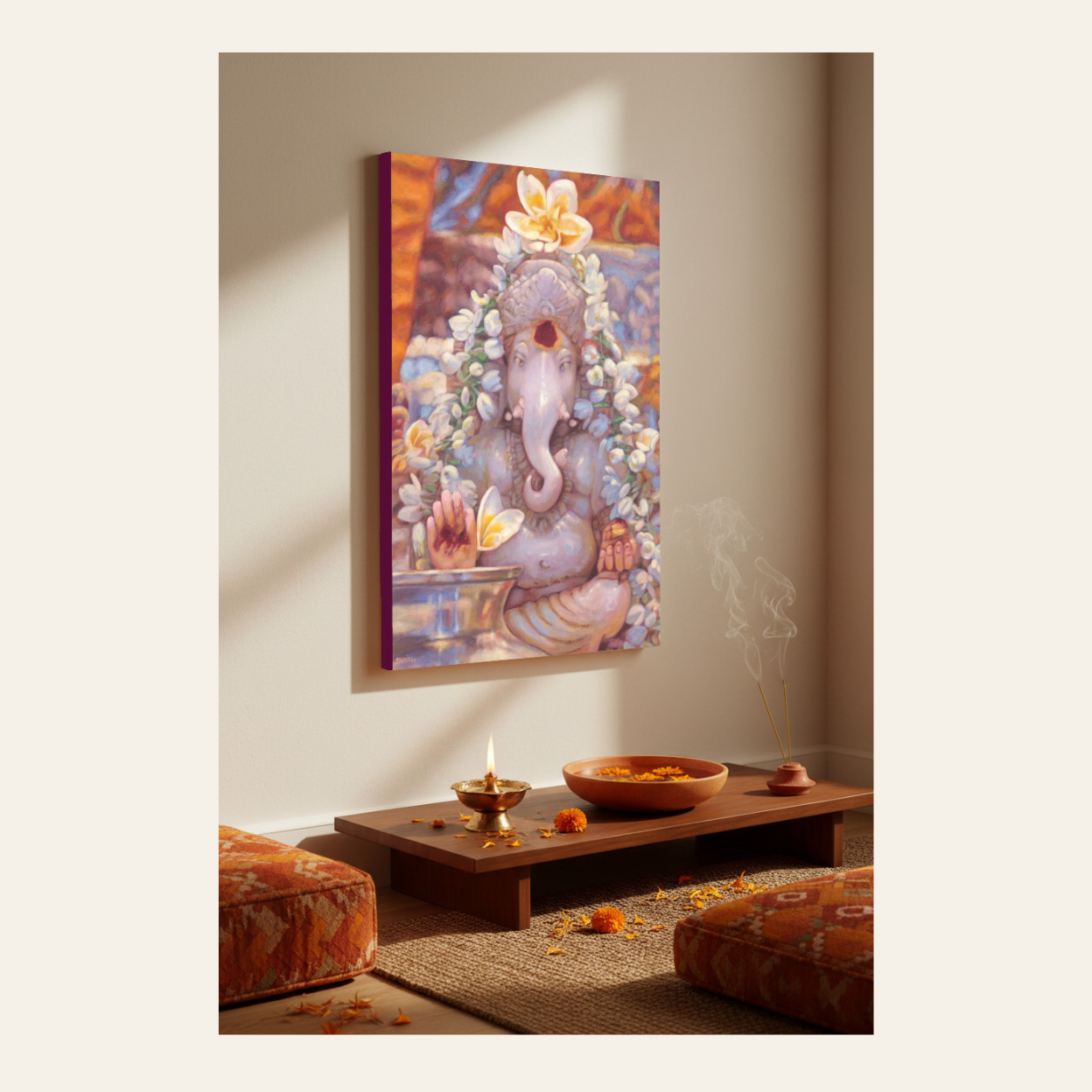 The Ganesh In The Mandir — Canvas Print | Limited Edition of 50