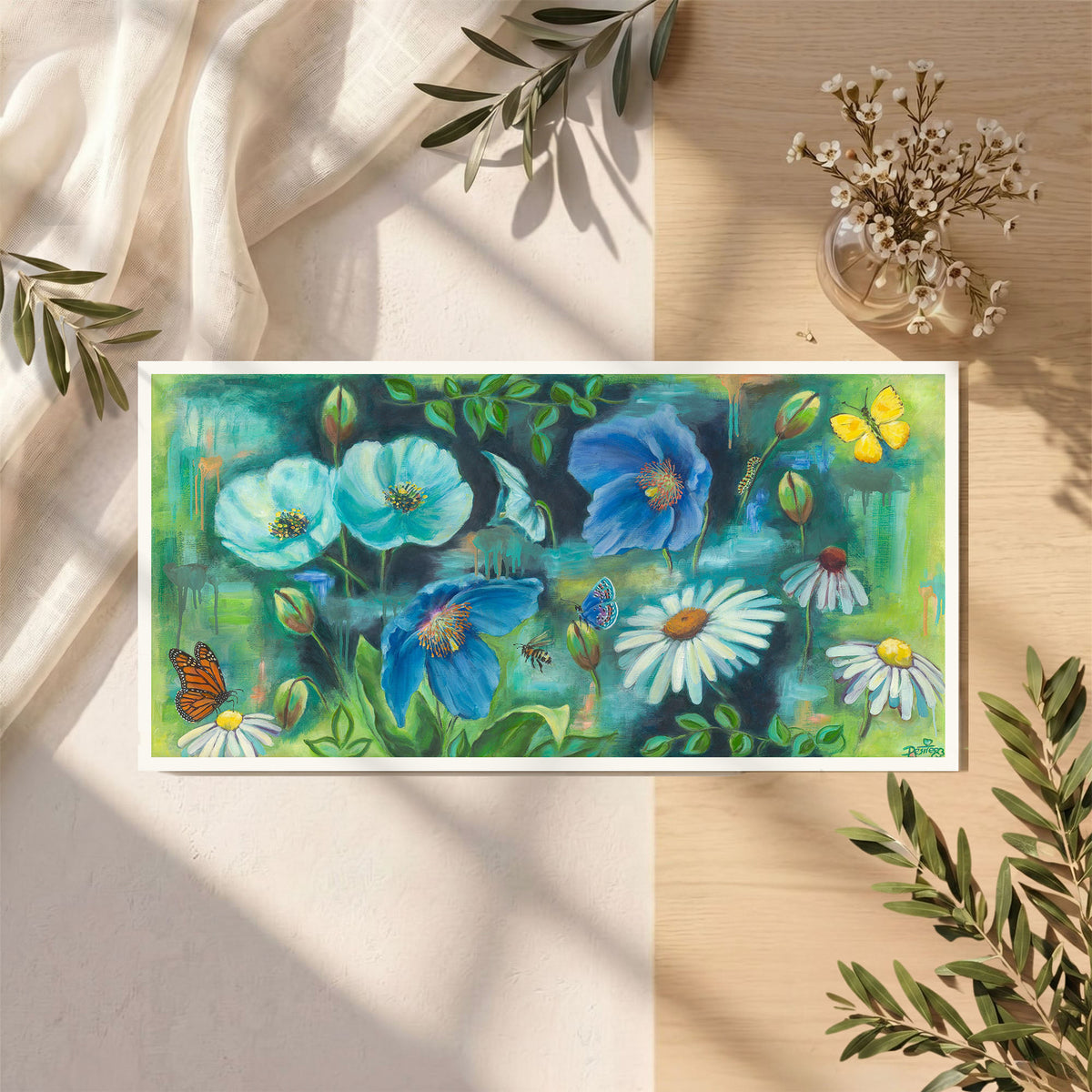 Abuela's Garden — Unframed Fine Art Paper Print