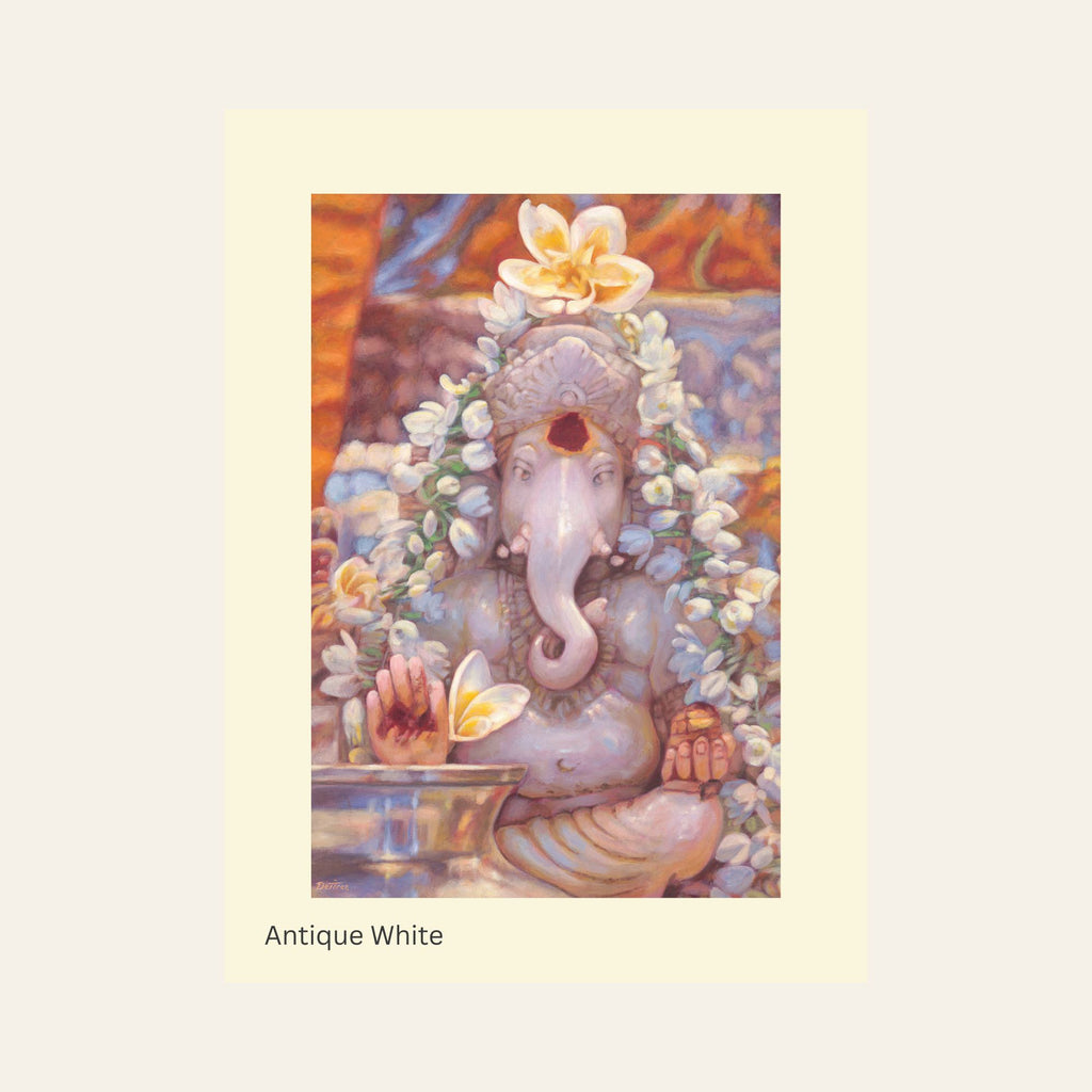 Ganesh in The Mandir — Framed Fine Art Paper Print
