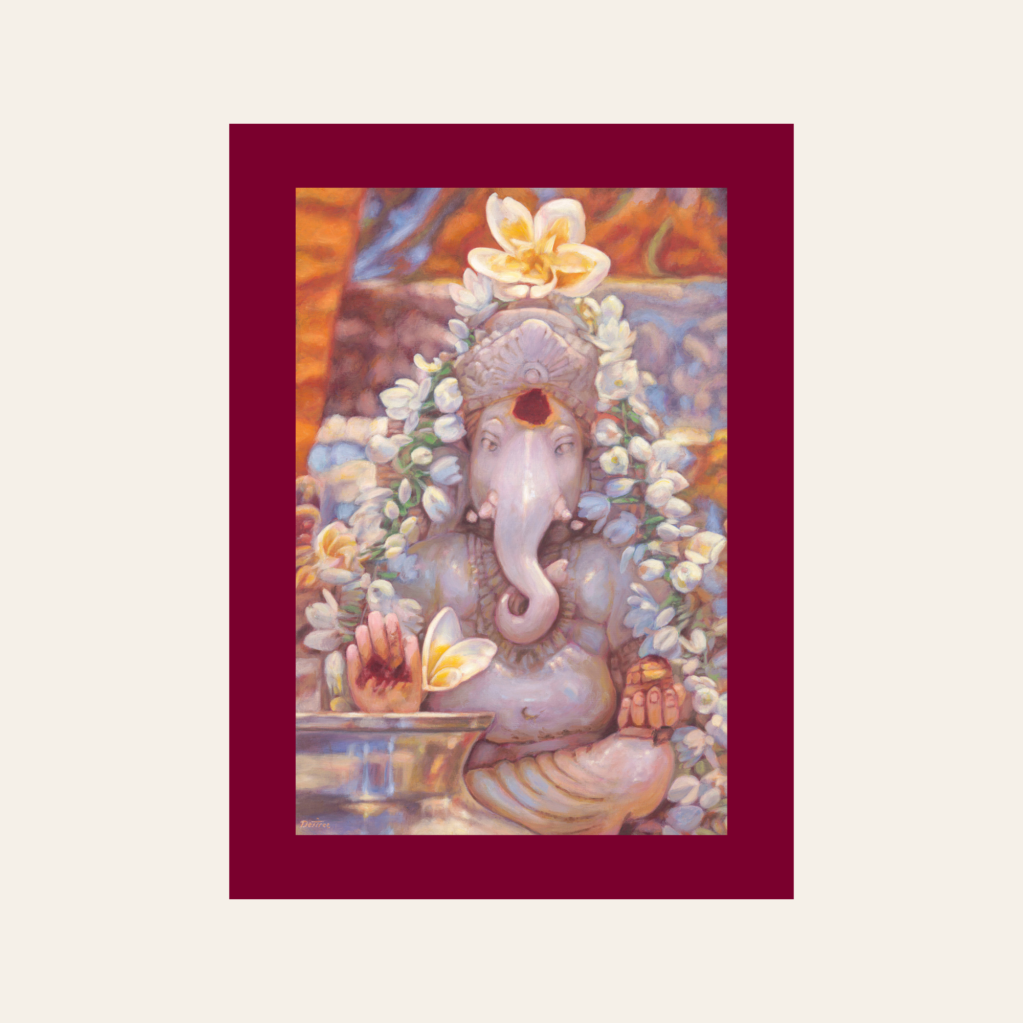 The Ganesh In The Mandir — Canvas Print | Limited Edition of 50