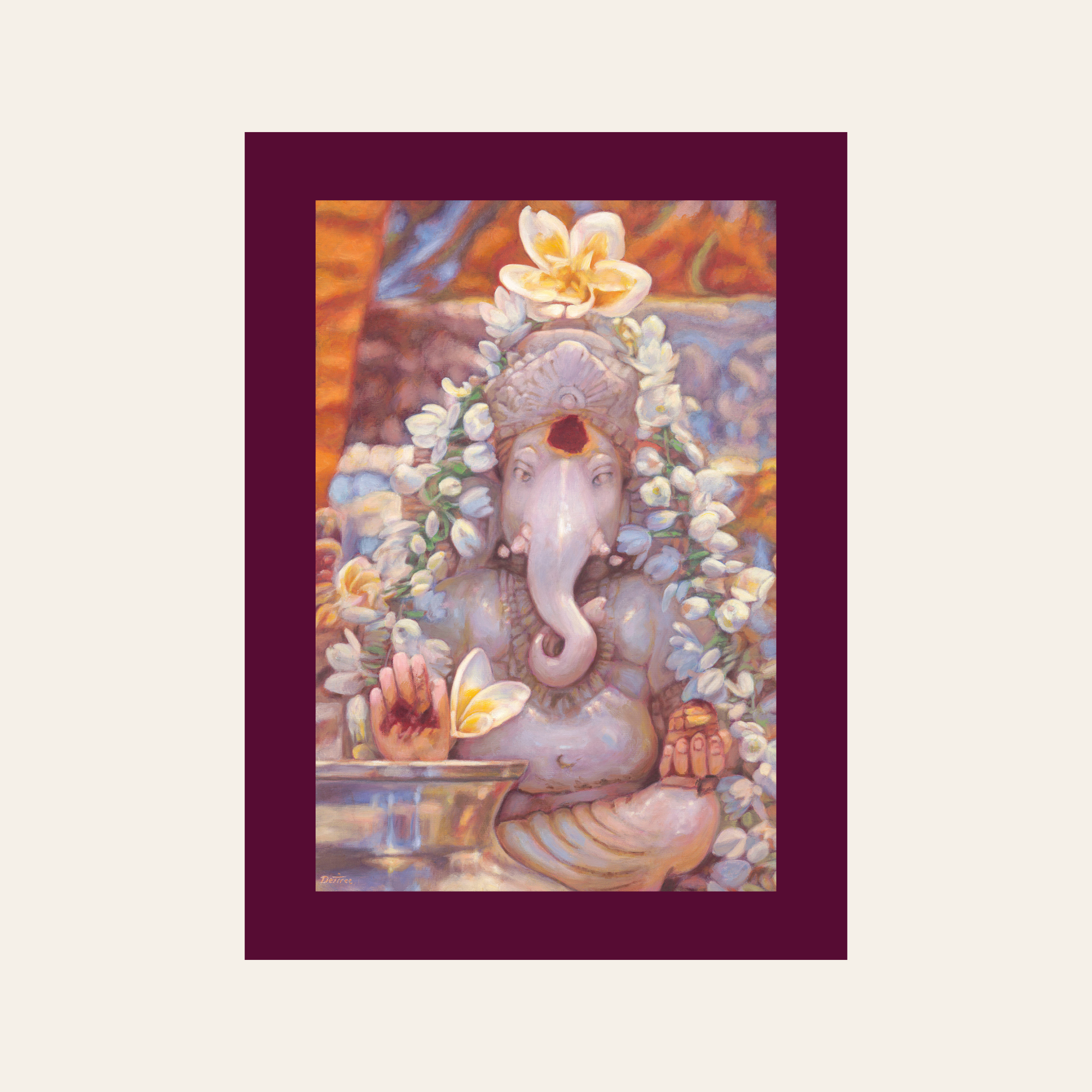 The Ganesh In The Mandir — Canvas Print | Limited Edition of 50