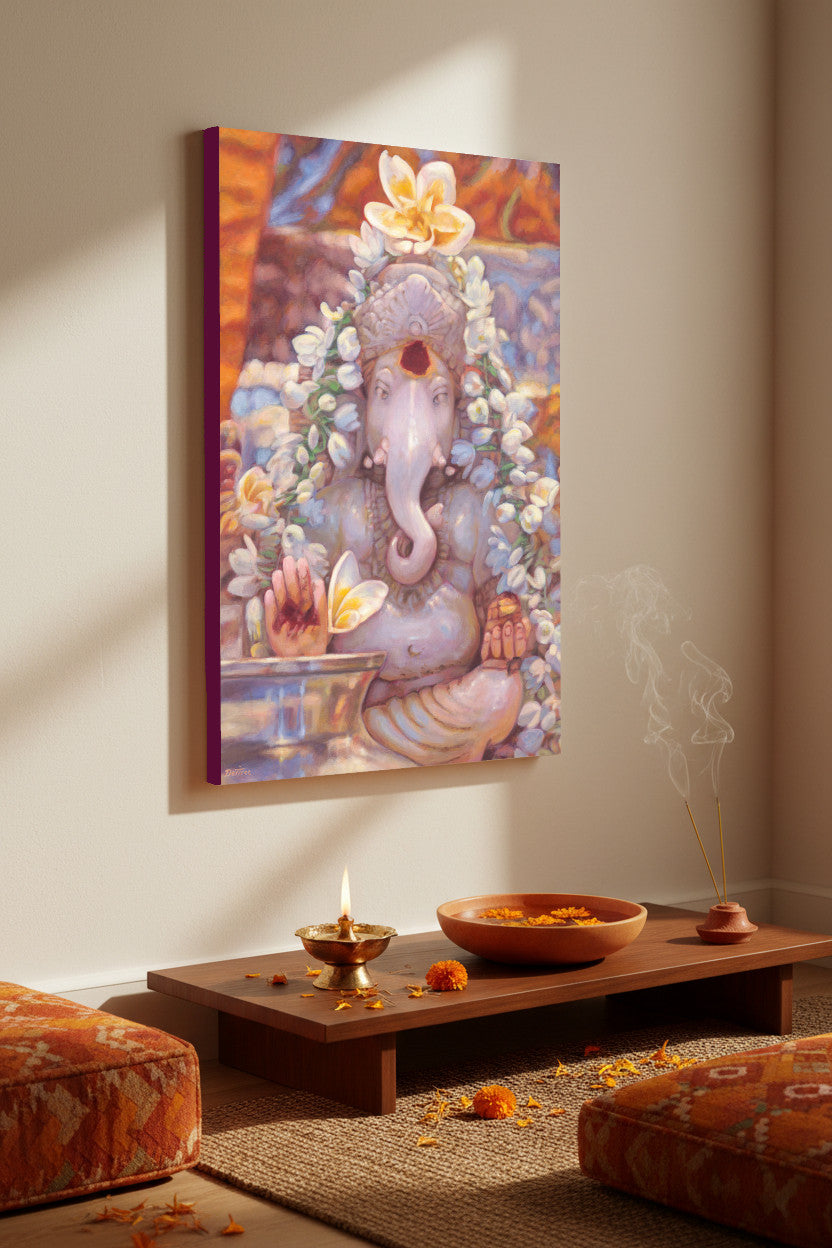 The Ganesh In The Mandir — Canvas Print | Limited Edition of 50