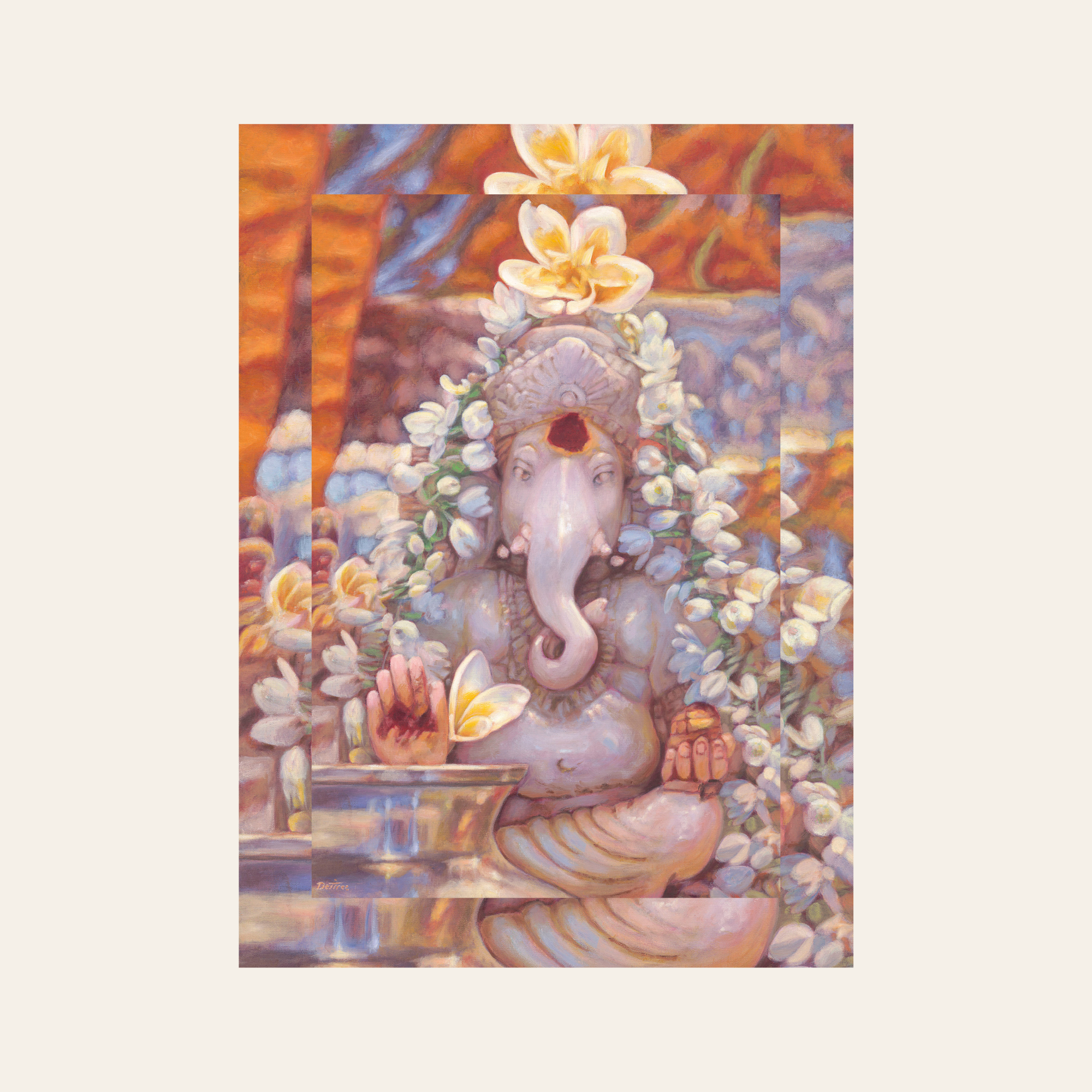 The Ganesh In The Mandir — Canvas Print | Limited Edition of 50