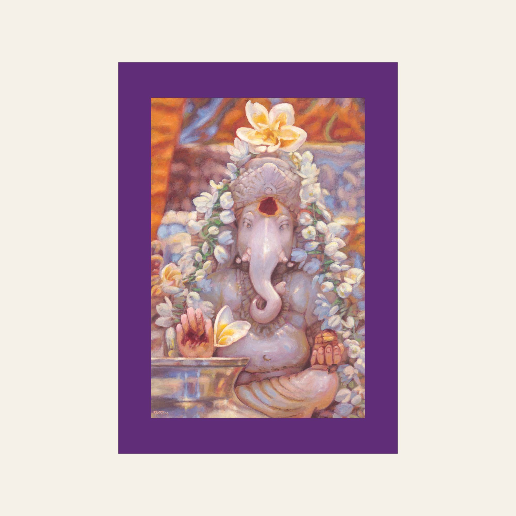 The Ganesh In The Mandir — Canvas Print | Limited Edition of 50
