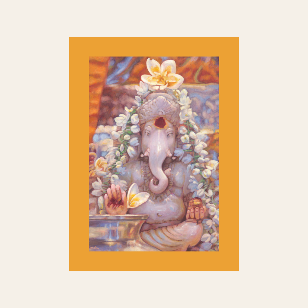 Ganesh in The Mandir — Canvas Print