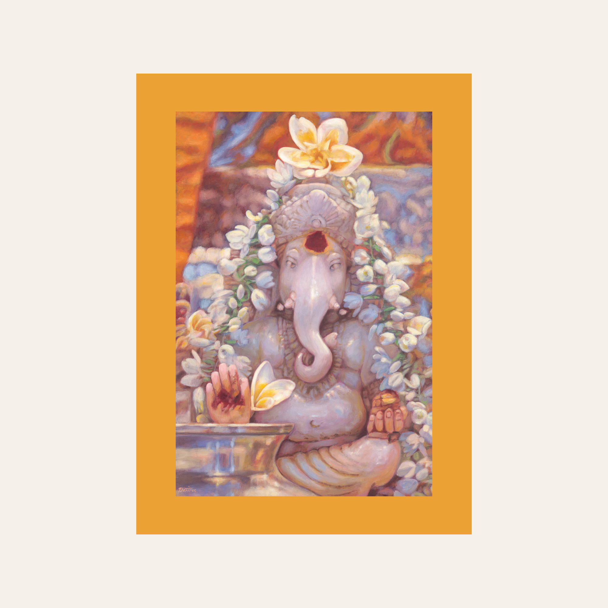 The Ganesh In The Mandir — Canvas Print | Limited Edition of 50