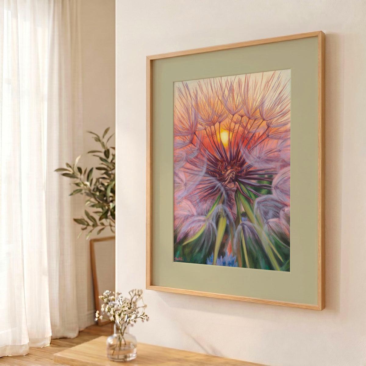 In the Rays of the Sun — Framed Fine Art Paper Print