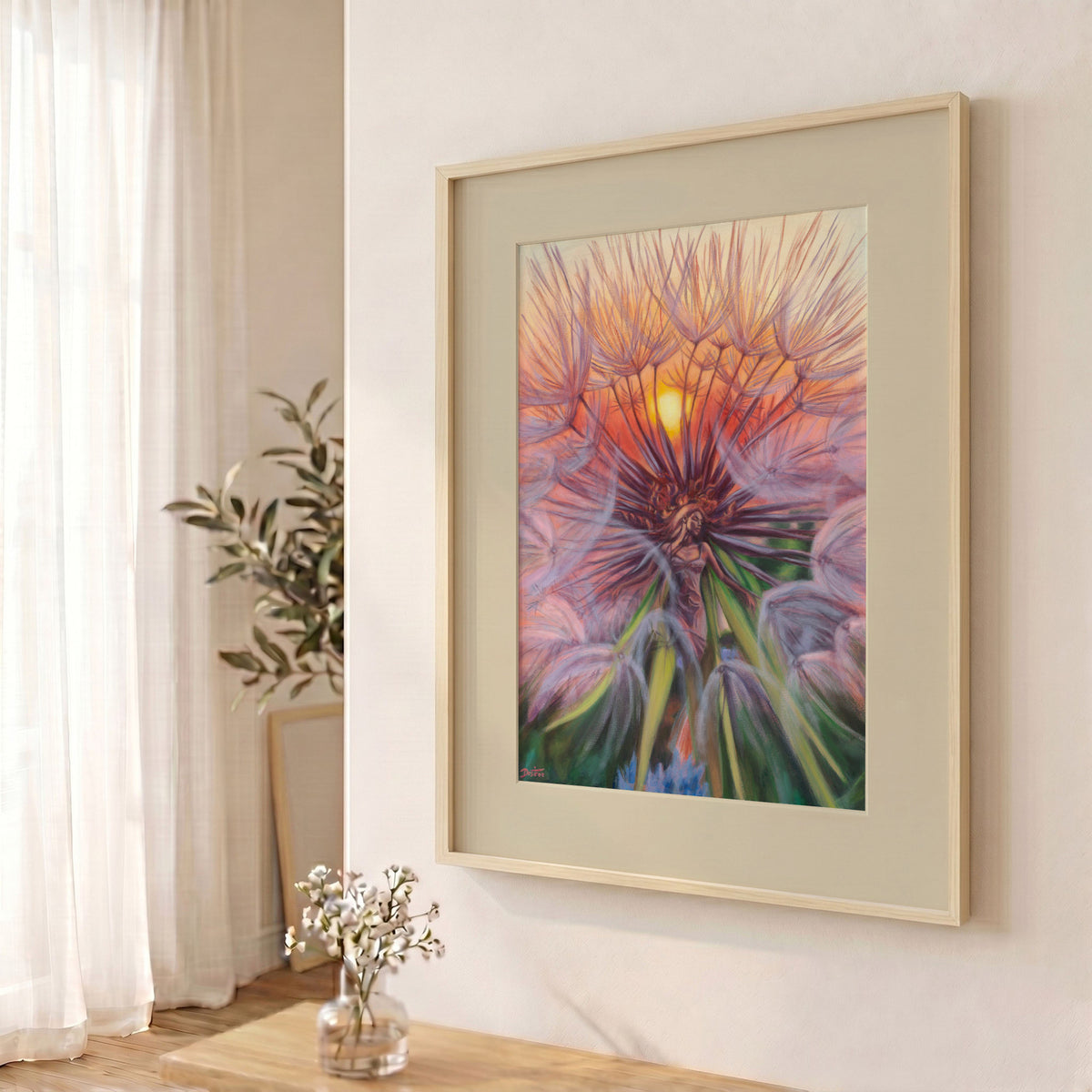 In the Rays of the Sun — Framed Fine Art Paper Print