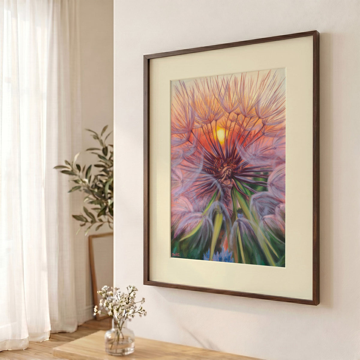 In the Rays of the Sun — Framed Fine Art Paper Print