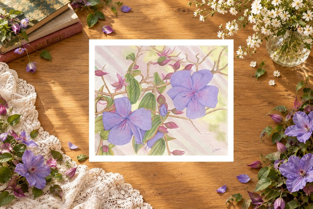 Queen's Wreath — Unframed Fine Art Paper Print