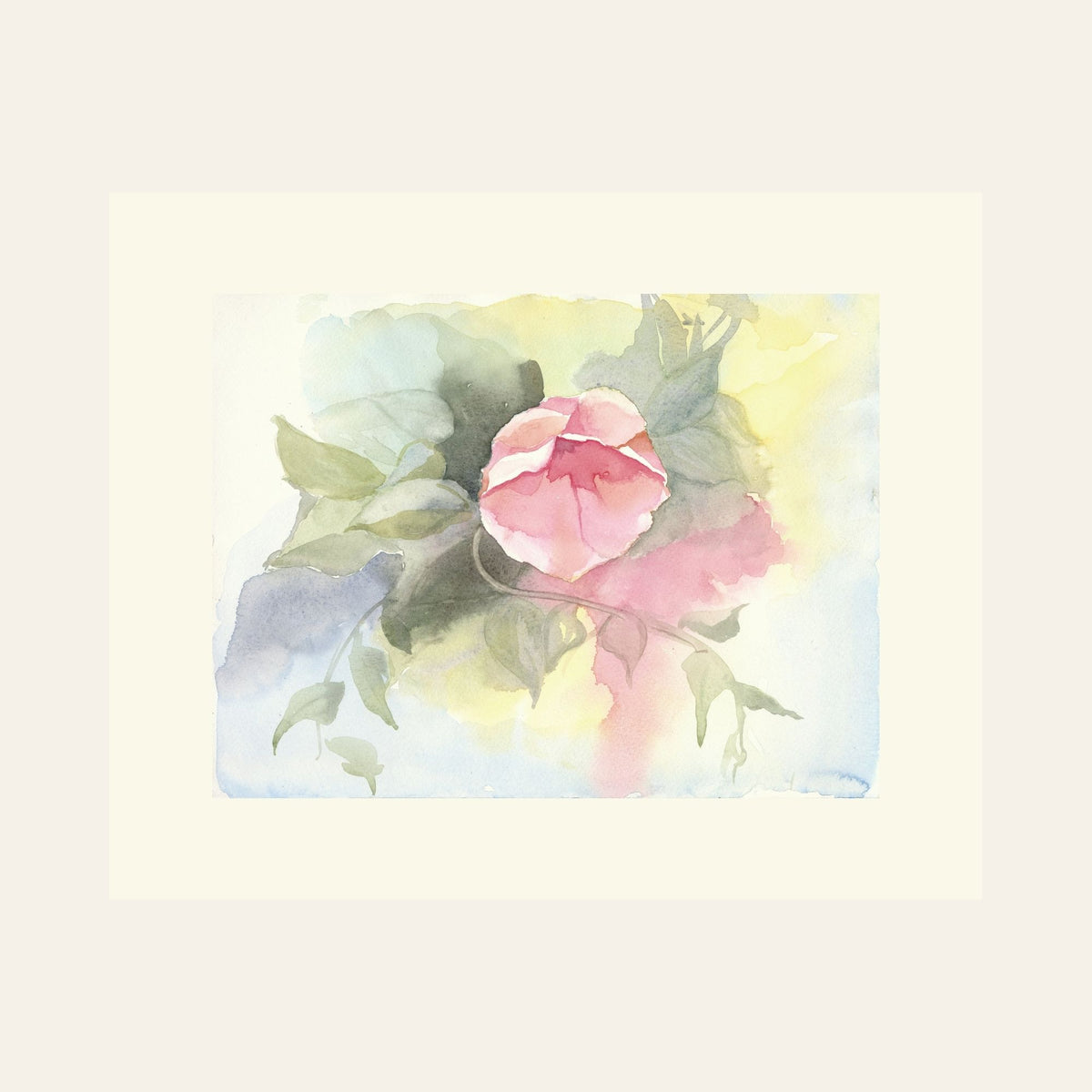Soft Blush — Framed Fine Art Paper Print