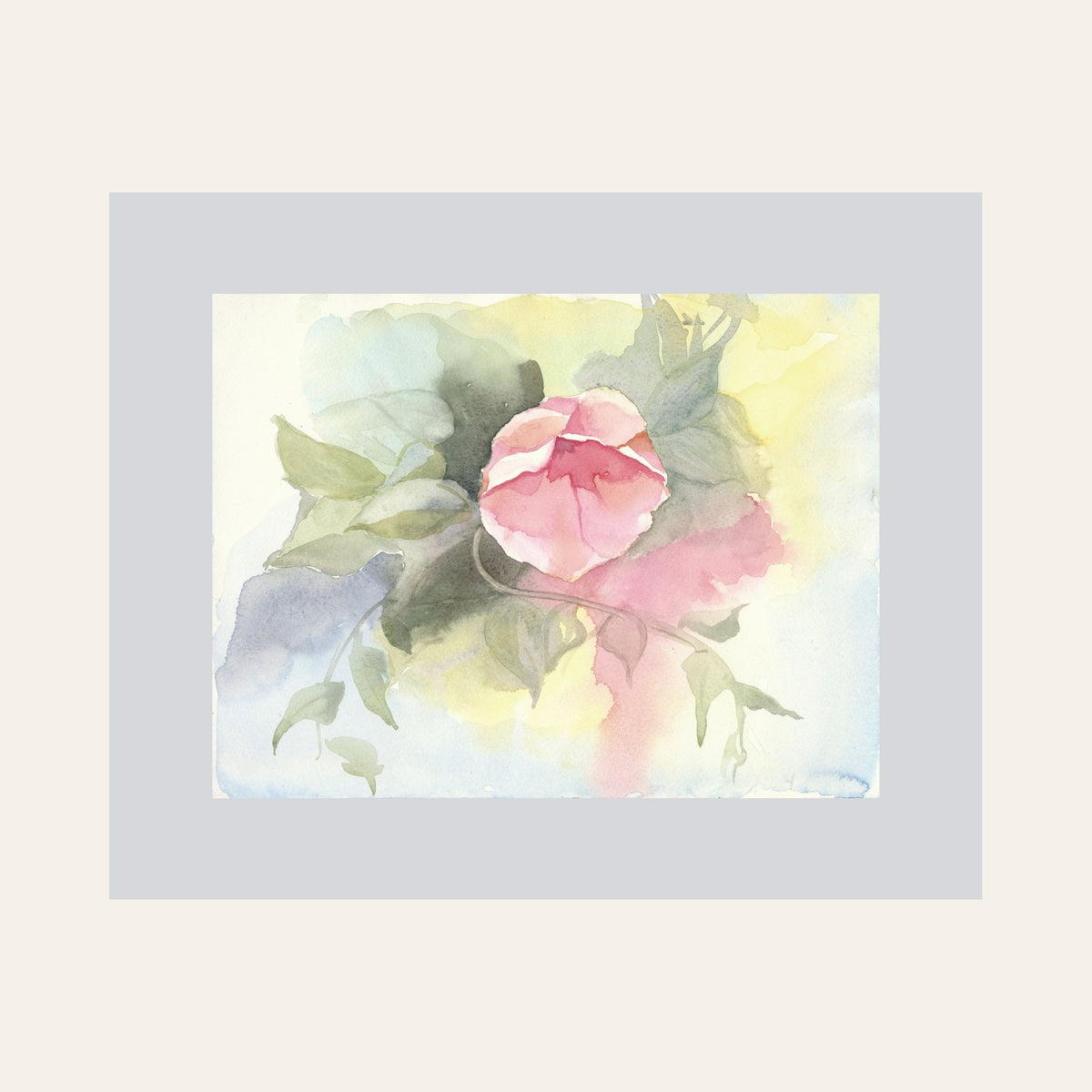 Soft Blush — Framed Fine Art Paper Print