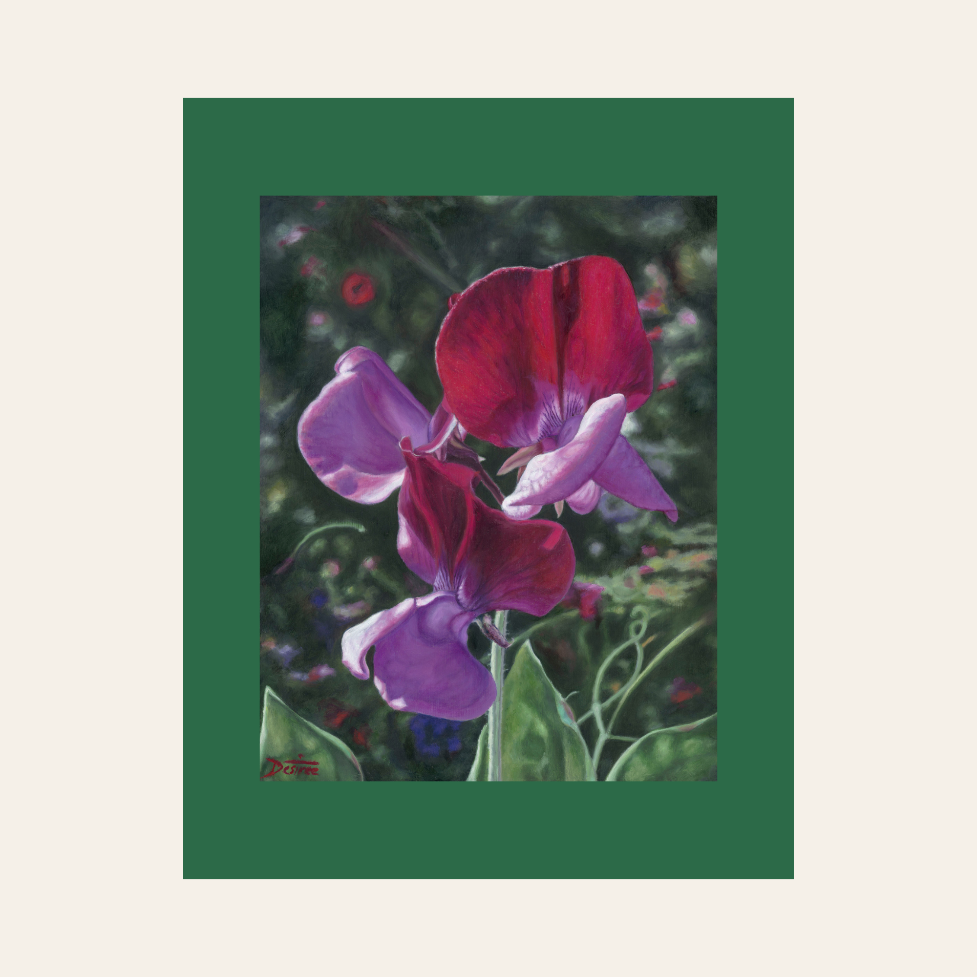 The Sweet Peas — Canvas Print | Limited Edition of 50