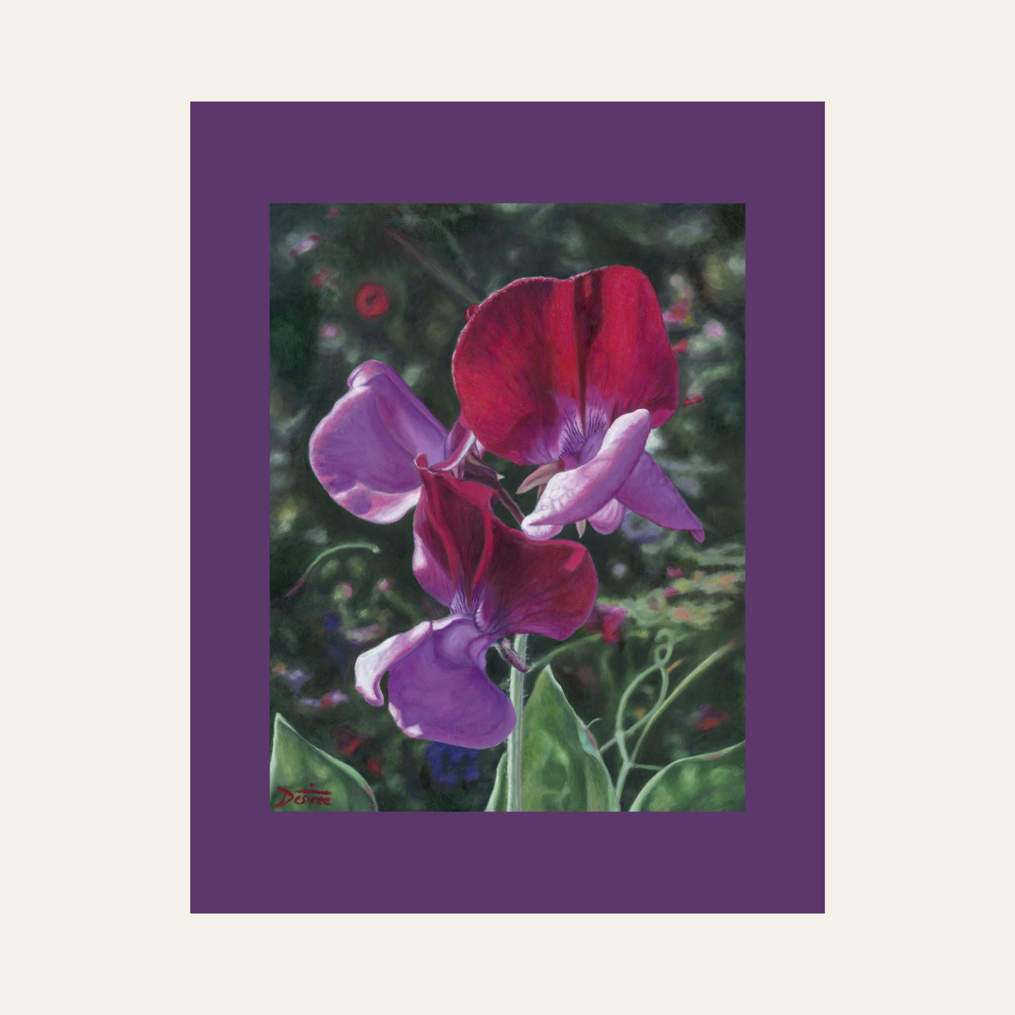 The Sweet Peas — Canvas Print | Limited Edition of 50