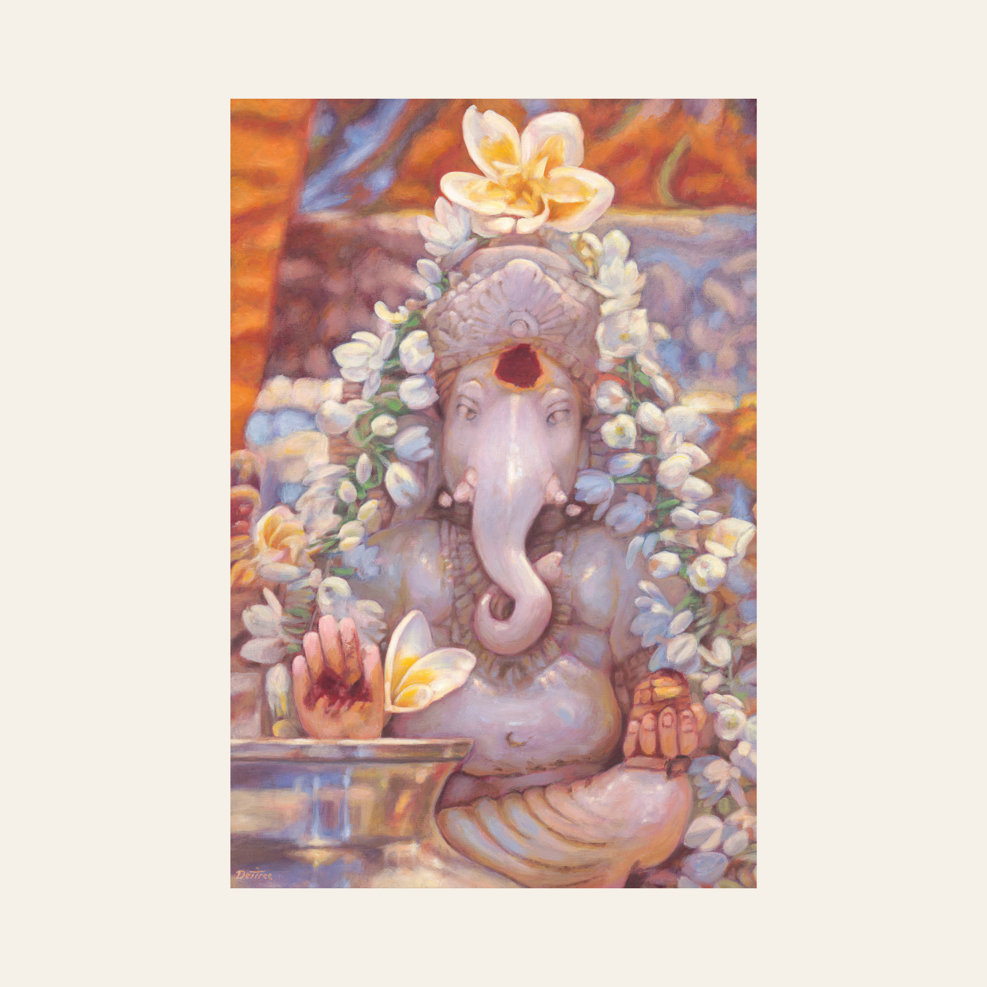 The Ganesh In The Mandir — Canvas Print | Limited Edition of 50