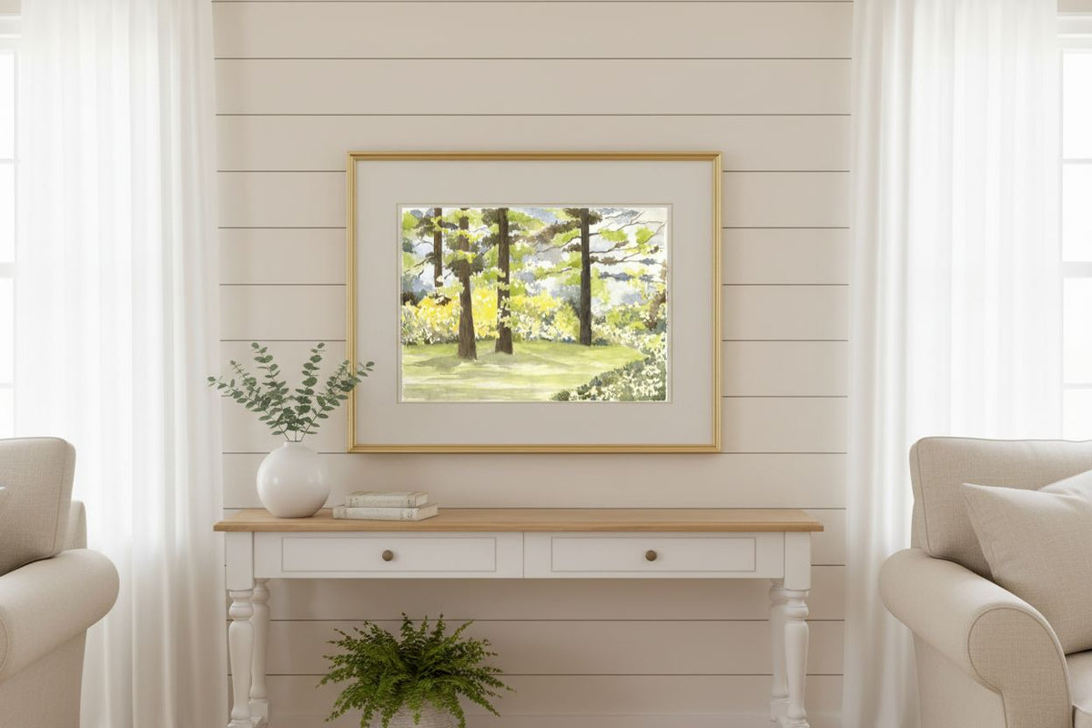 The Light of Soignes — Framed Fine Art Paper Print