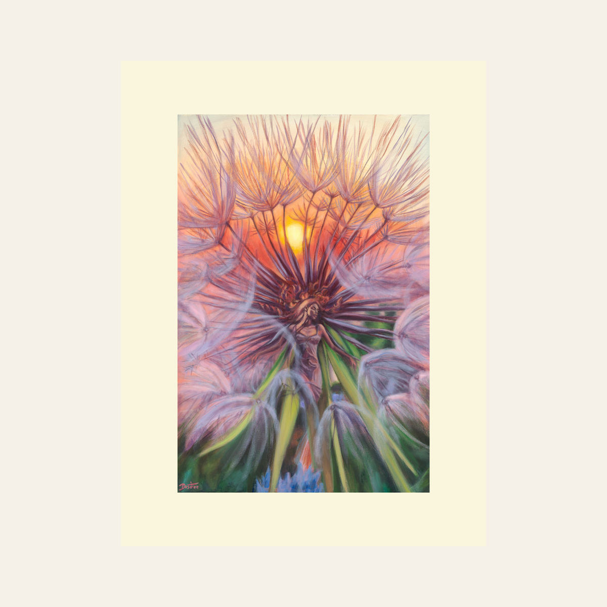 In the Rays of the Sun — Framed Fine Art Paper Print