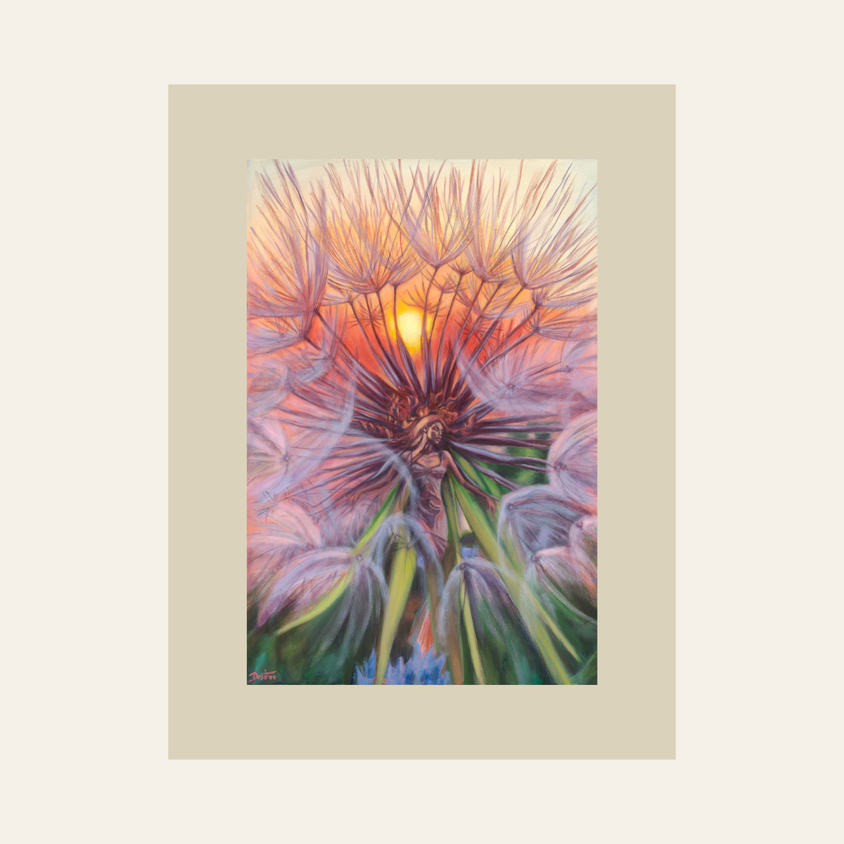 In the Rays of the Sun — Framed Fine Art Paper Print