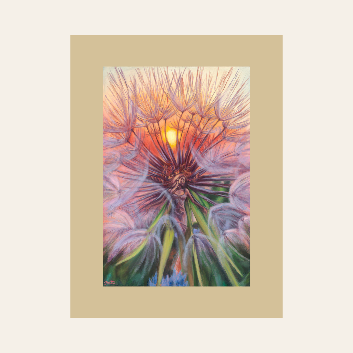 In the Rays of the Sun — Framed Fine Art Paper Print