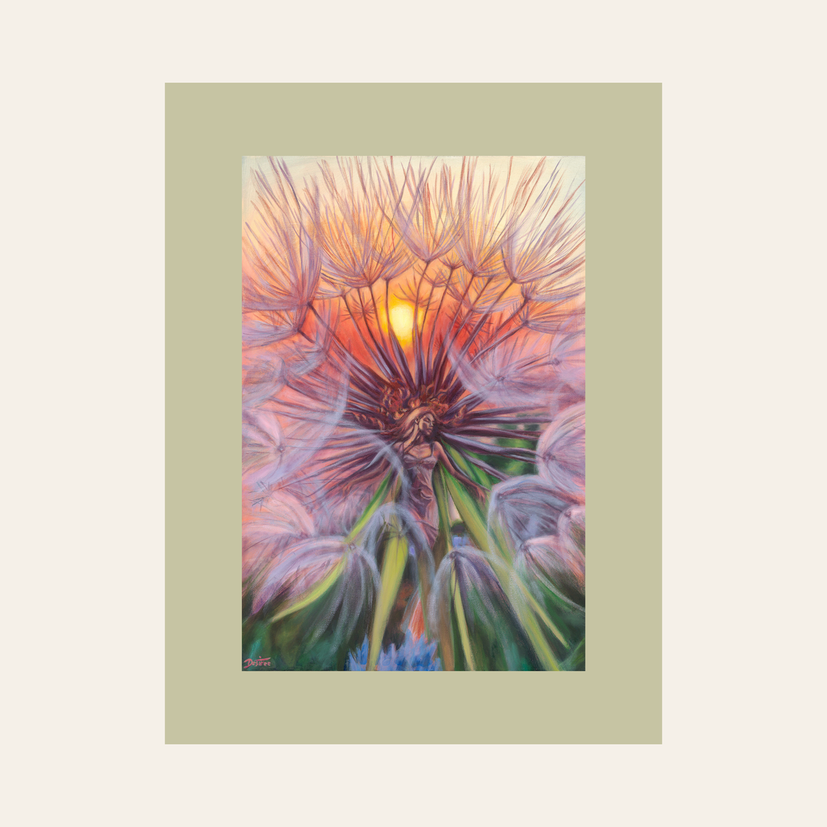In the Rays of the Sun — Framed Fine Art Paper Print