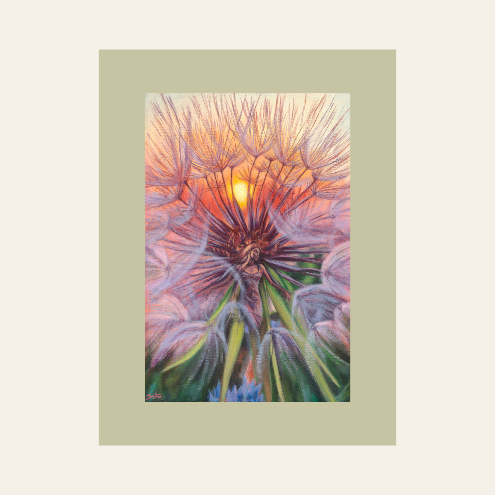 In the Rays of the Sun — Framed Fine Art Paper Print