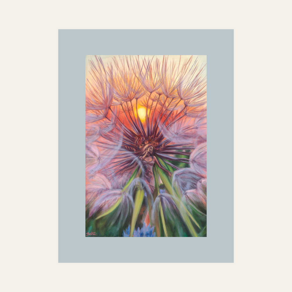 In the Rays of the Sun — Framed Fine Art Paper Print