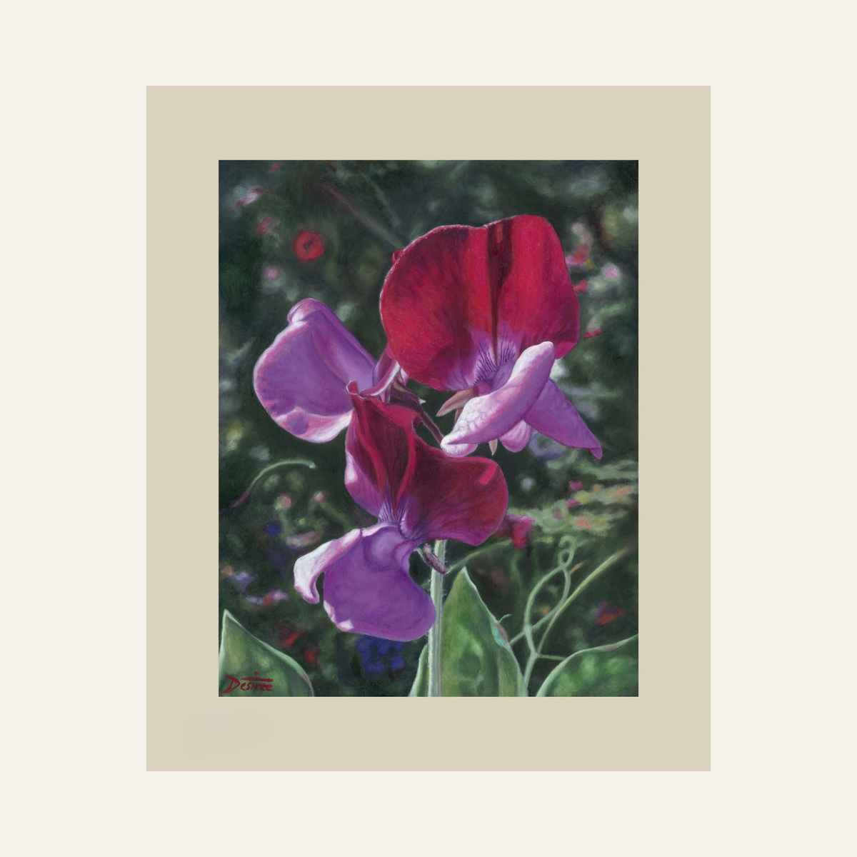 Sweet Temptation — Framed Fine Art Paper Print