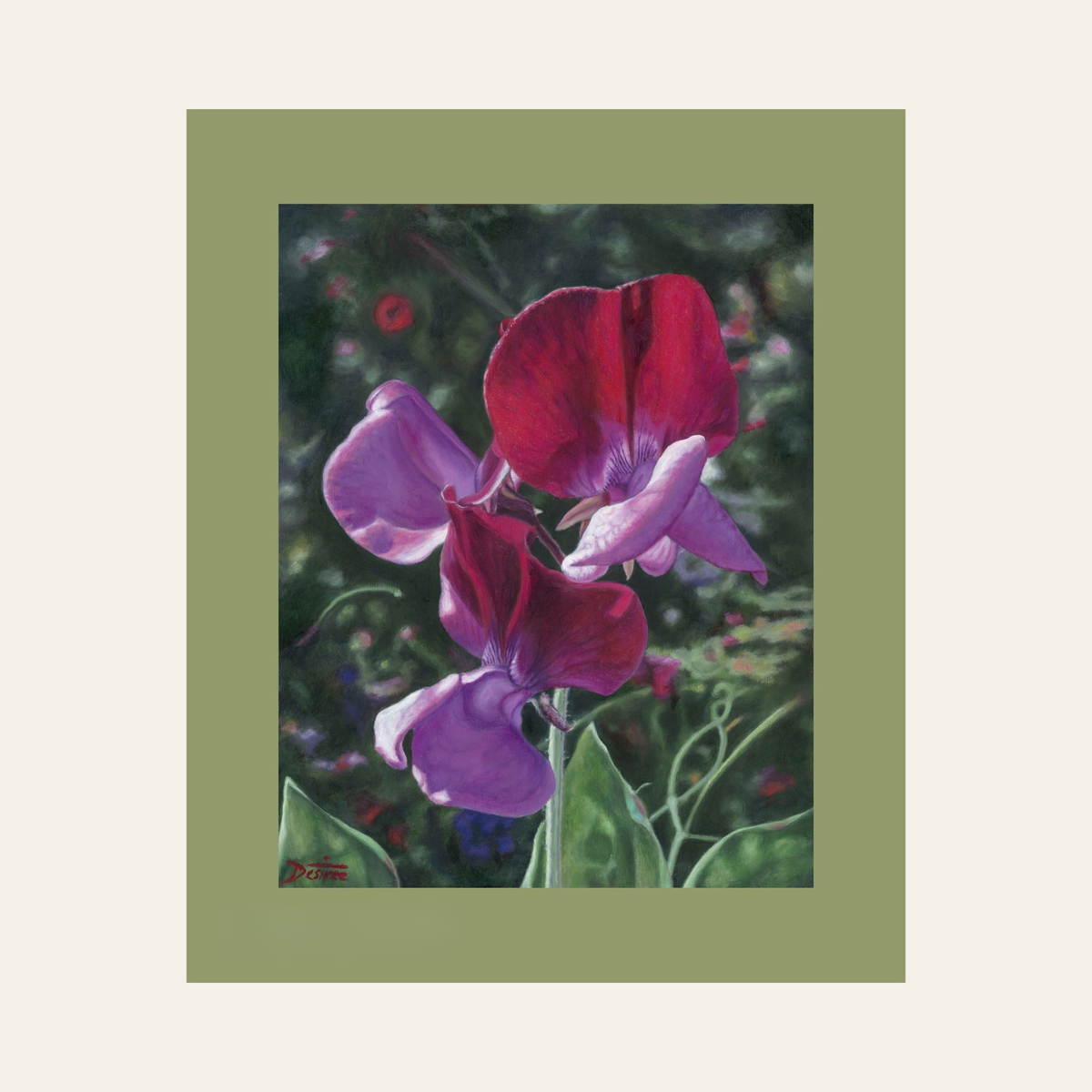 Sweet Temptation — Framed Fine Art Paper Print