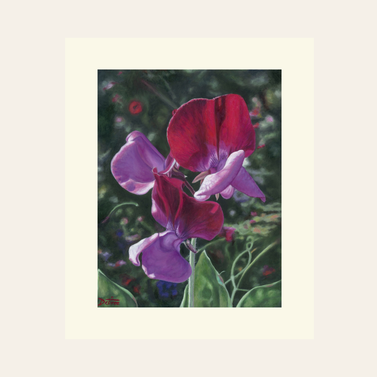 Sweet Temptation — Framed Fine Art Paper Print
