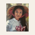 Girl with a Lotus — Canvas Print