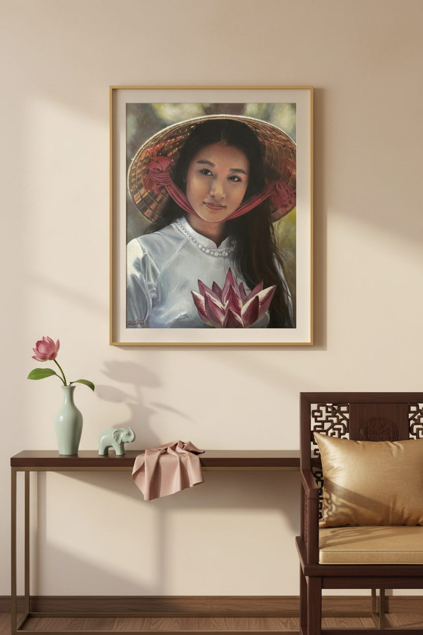 Girl with a Lotus — Asian-Inspired Interior