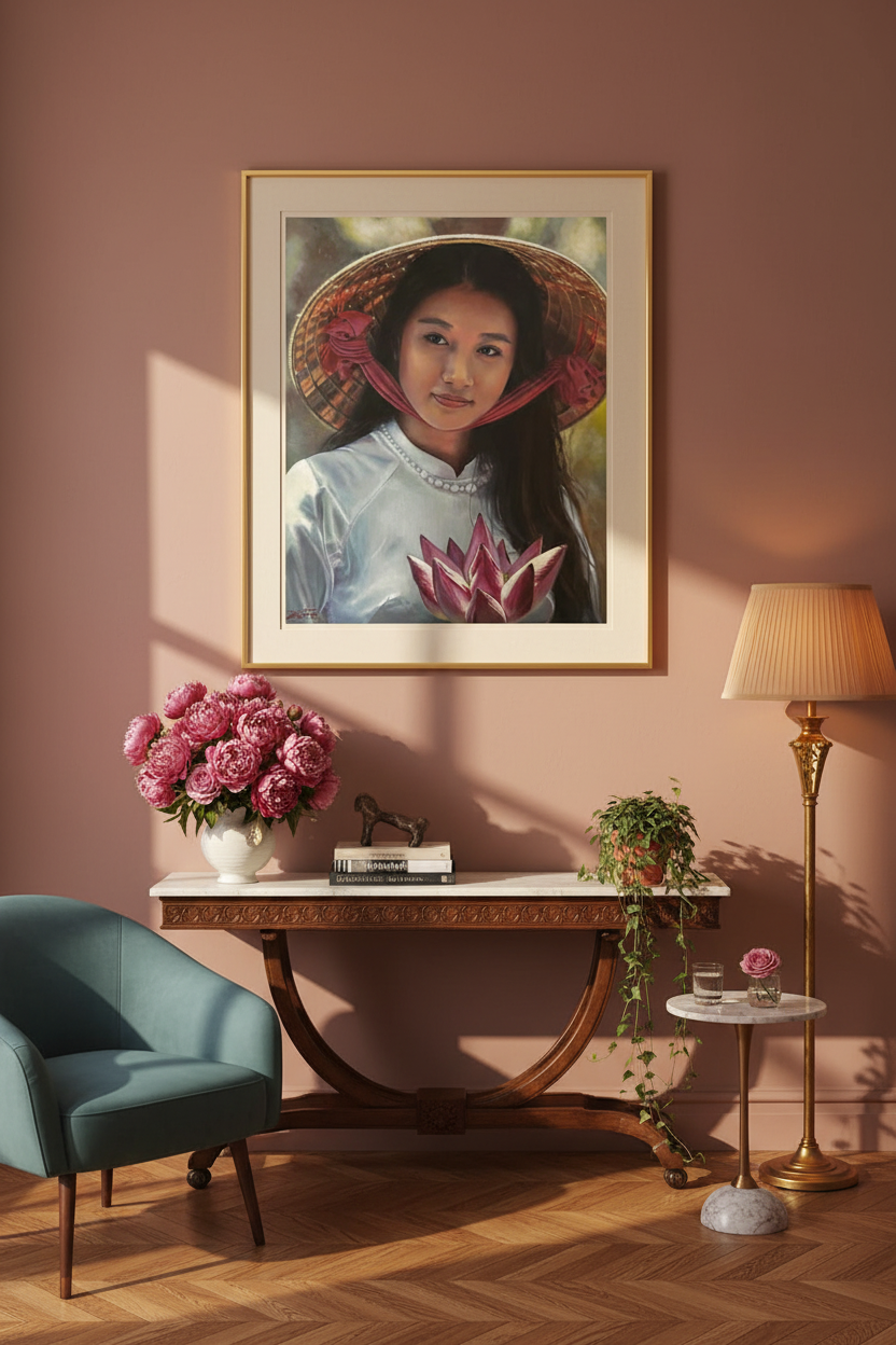 Girl with a Lotus — Dusty Rose, More Drama