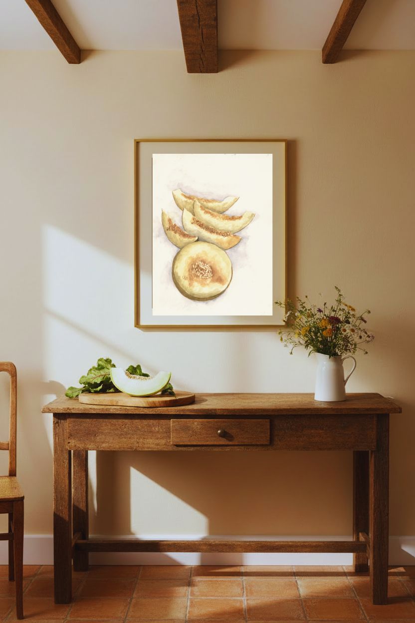 Honeydew Summer — Framed Fine Art Paper Print